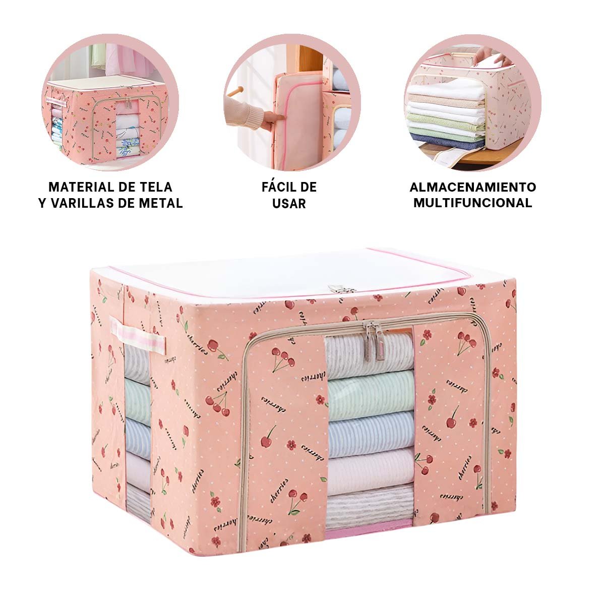 MODULO ORGANIZADOR PLEGABLE PARA HOGAR CON ENFOQUE DECORATIVO Y FACIL ALMACENAMIENTO - 3