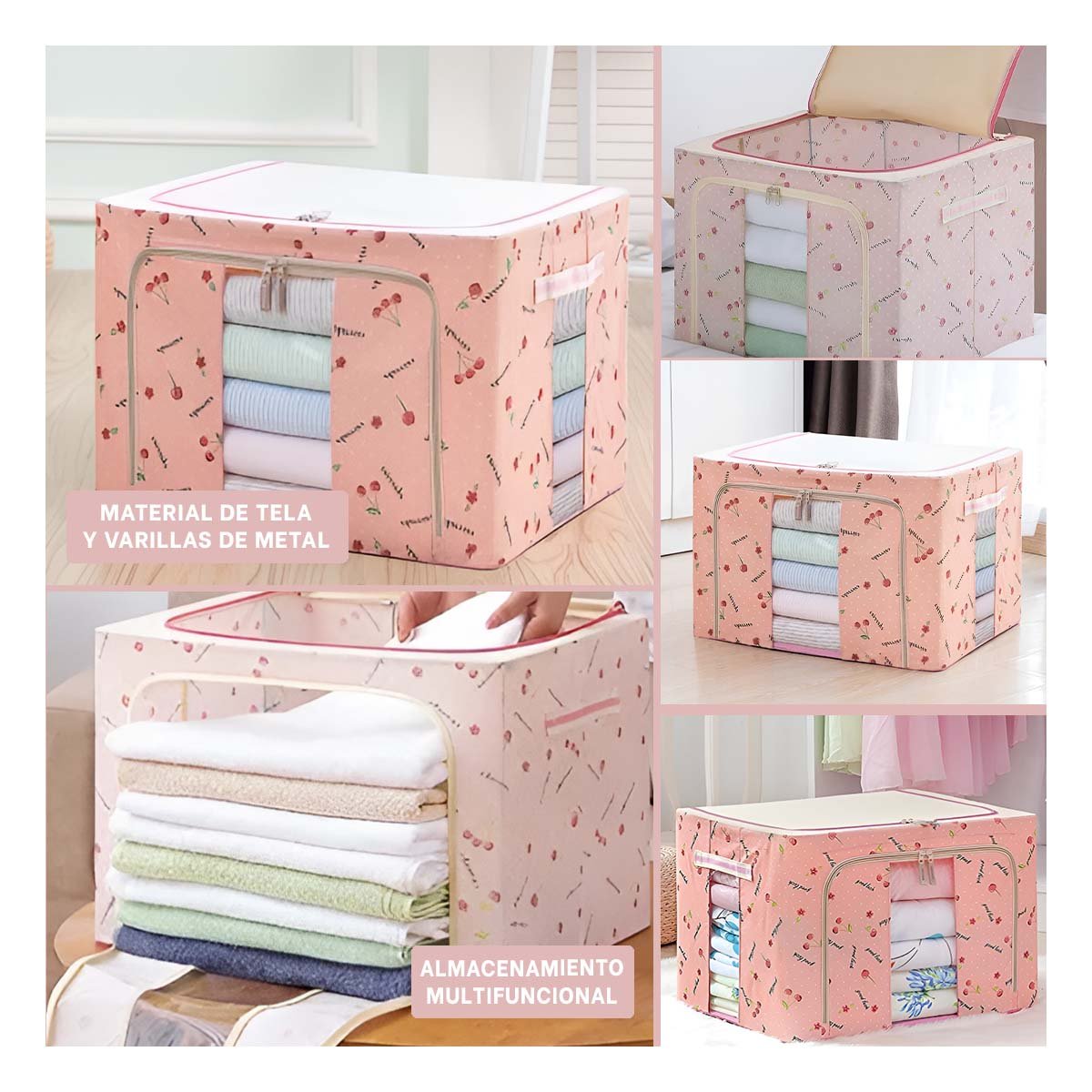 MODULO ORGANIZADOR PLEGABLE PARA HOGAR CON ENFOQUE DECORATIVO Y FACIL ALMACENAMIENTO - 5