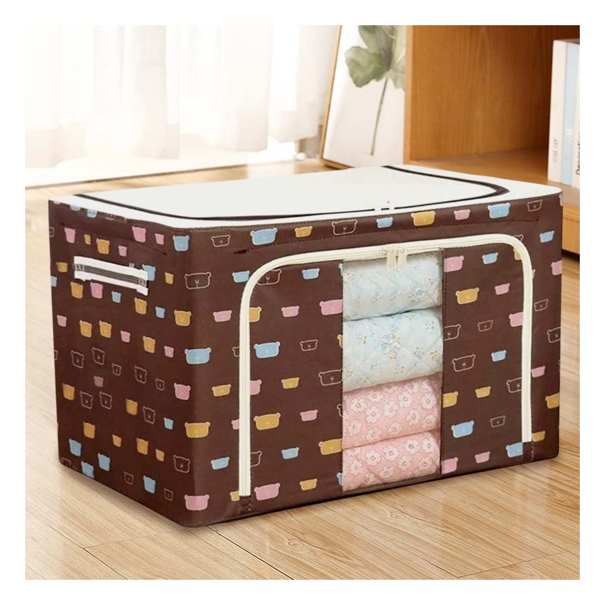 PACK4 GABINETE MULTIUSO PLEGABLE PARA CASA CON ESTAMPA OSOS - 3