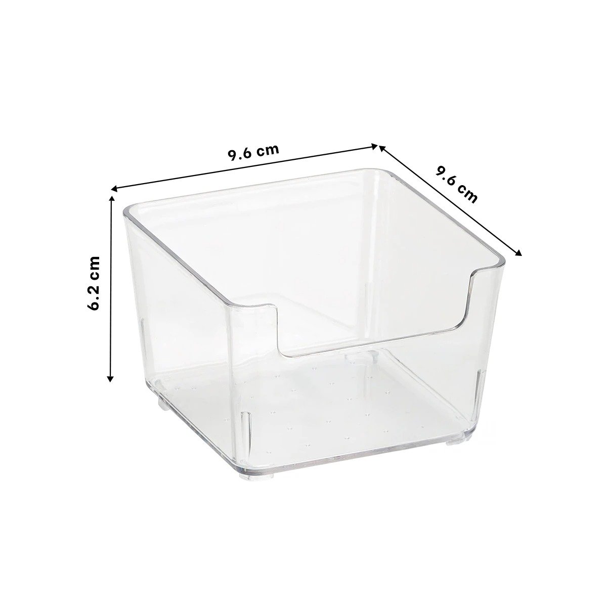 PACK4 CONTENEDOR CUADRADO ACRILICO TRANSPARENTE PARA ESCRITORIO Y HOGAR Y+PAPEL REGALO - 4