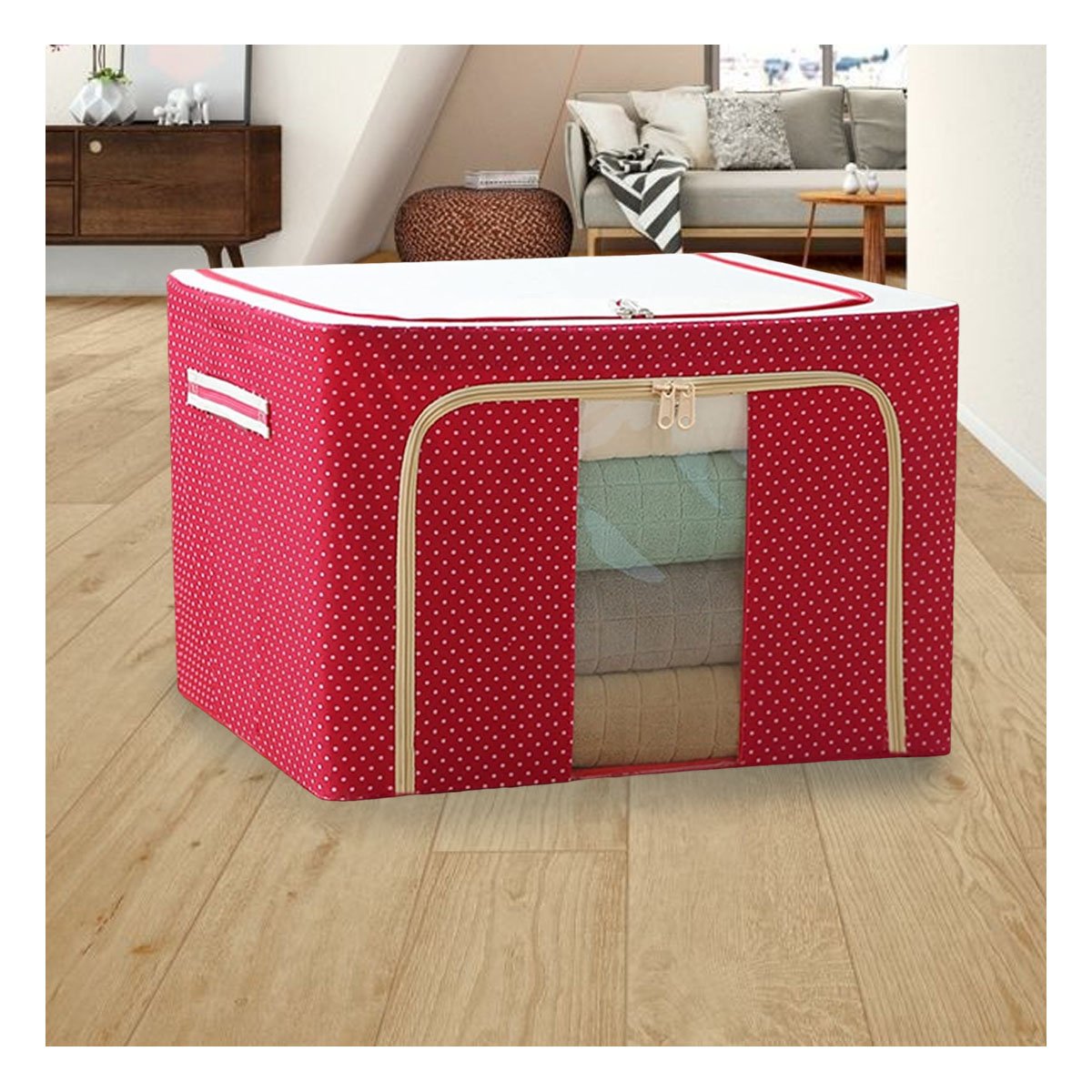 PACK12 BAUL PLEGABLE DE ORDEN PARA CASA CON USO DIARIO Y ESPACIOS CLAROS Y+REGALO STICKER - 5