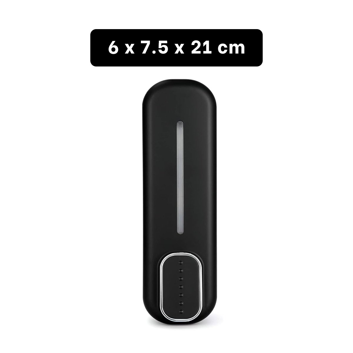 DOSIFICADOR DE JABON MANUAL 300ML DISENO ELEGANTE PARA COCINA NEGRO PRO Y+PAPEL REGALO - 4