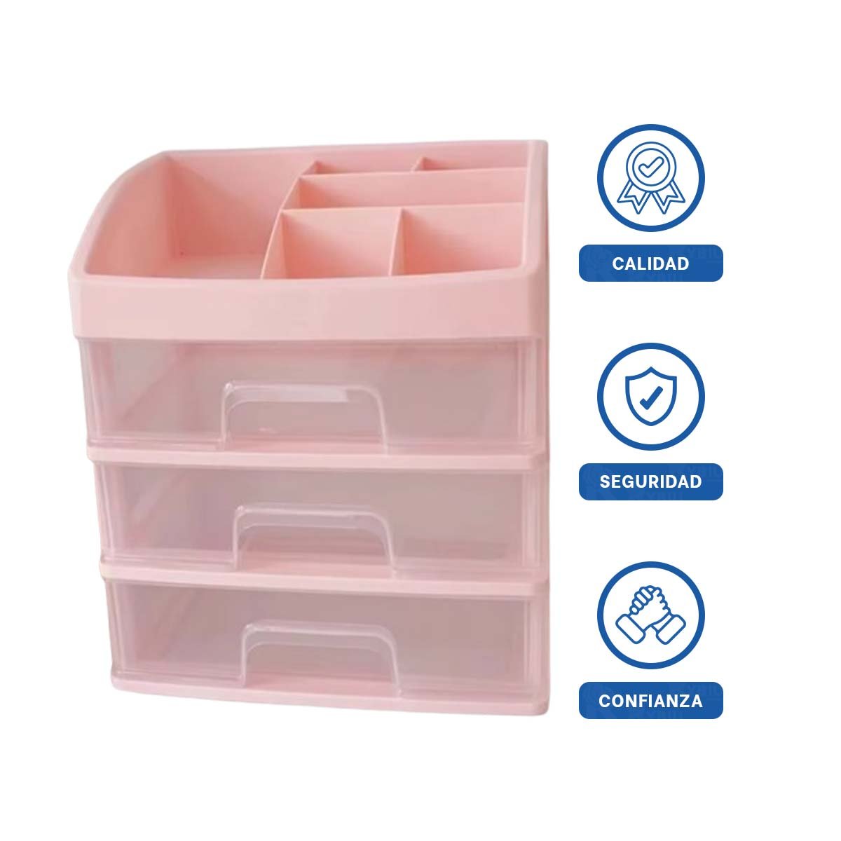 CAJONERA FUNCIONAL PARA PAPELERIA EN AREA DE TRABAJO BLANCA Y+LIGAS REGALO - 3