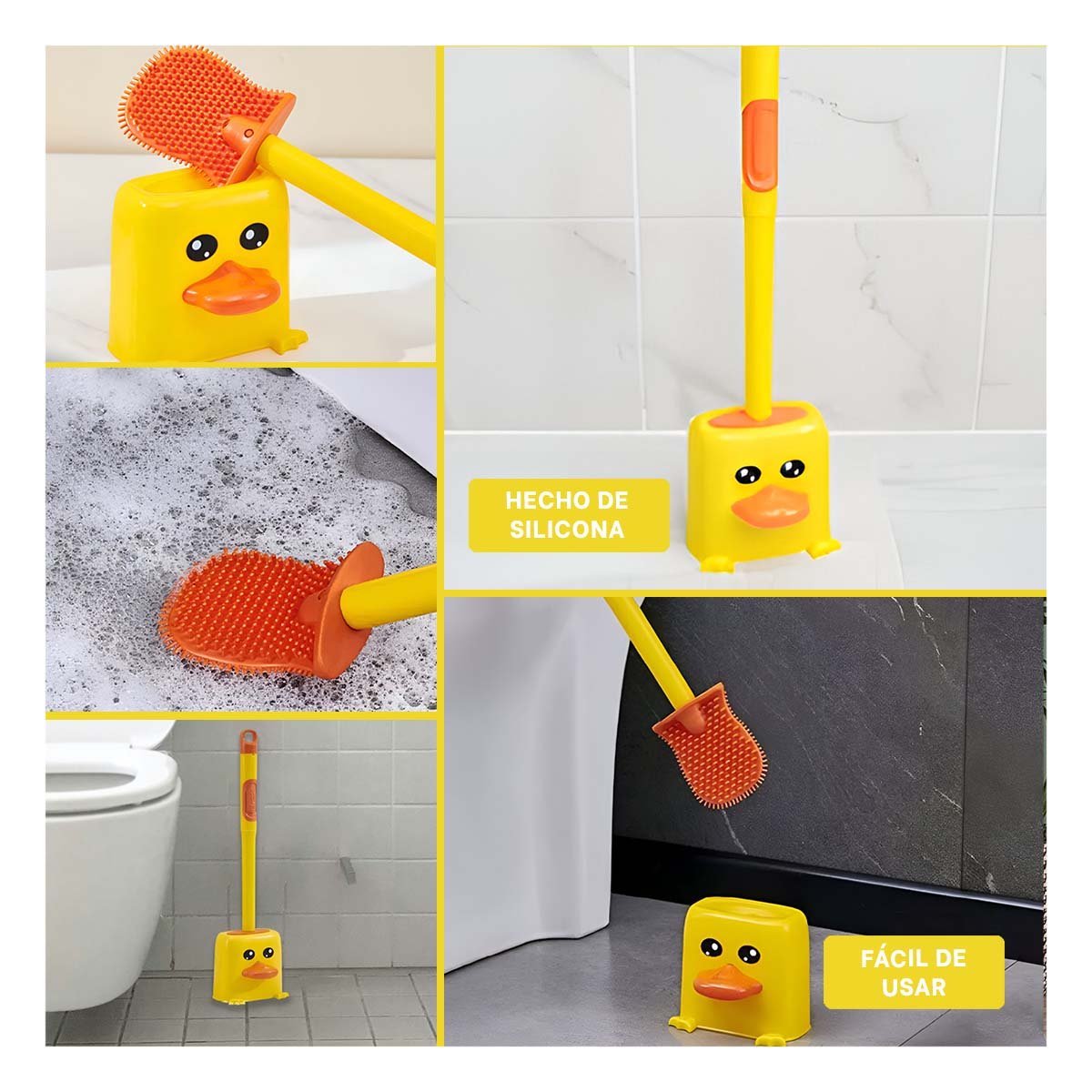 ARTICULO DE LIMPIEZA SANITARIA CON SILICONA FLEXIBLE PARA USO DIARIO EN CASA Y+LIGAS REGALO - 5