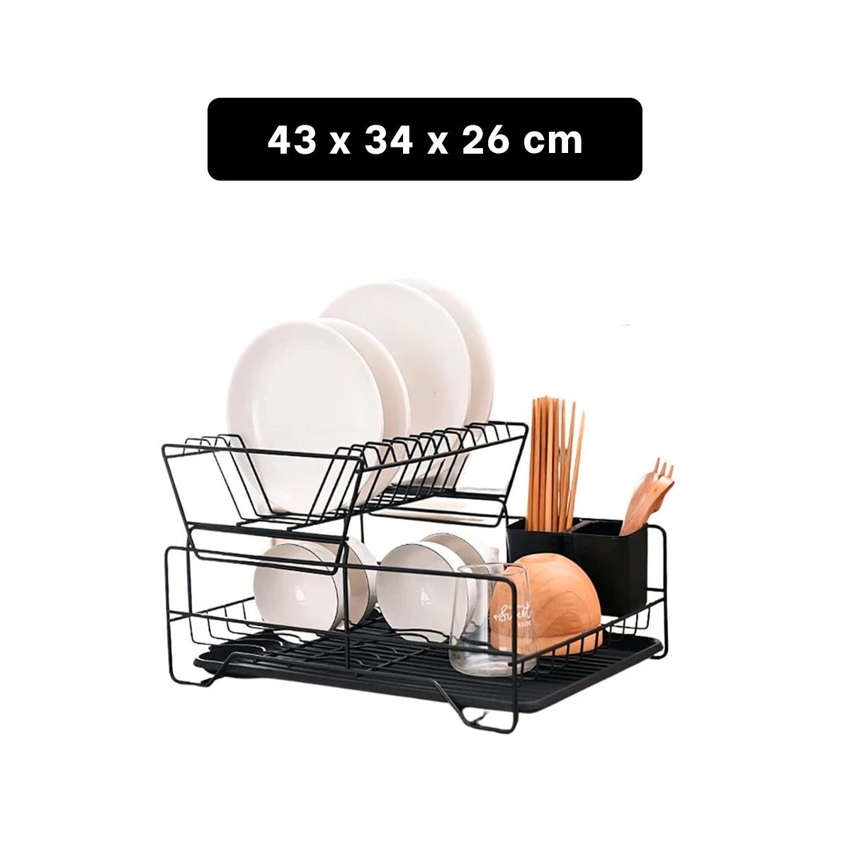PACK4 SISTEMA DE COCINA NEGRO CON AREA COMPLETA DE SECADO Y+REGALO STICKER - 4