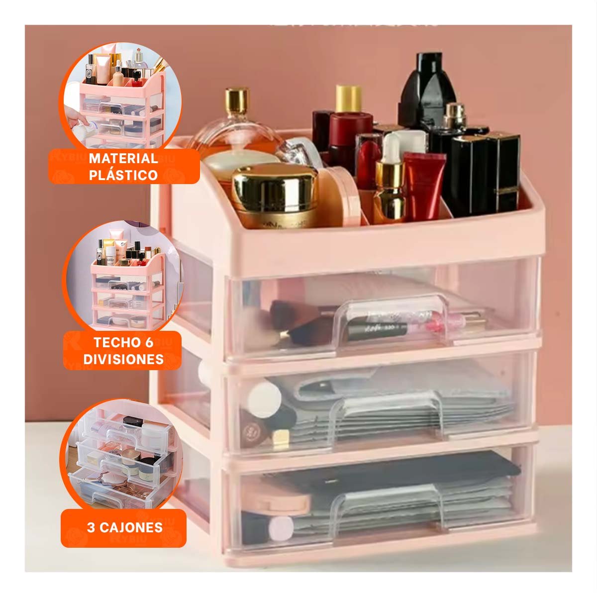 PACK4 ORGANIZADOR PARA AREA DE ESTUDIO CON FORMATO VERTICAL BLANCO Y TECHO ORGANIZADO - 5