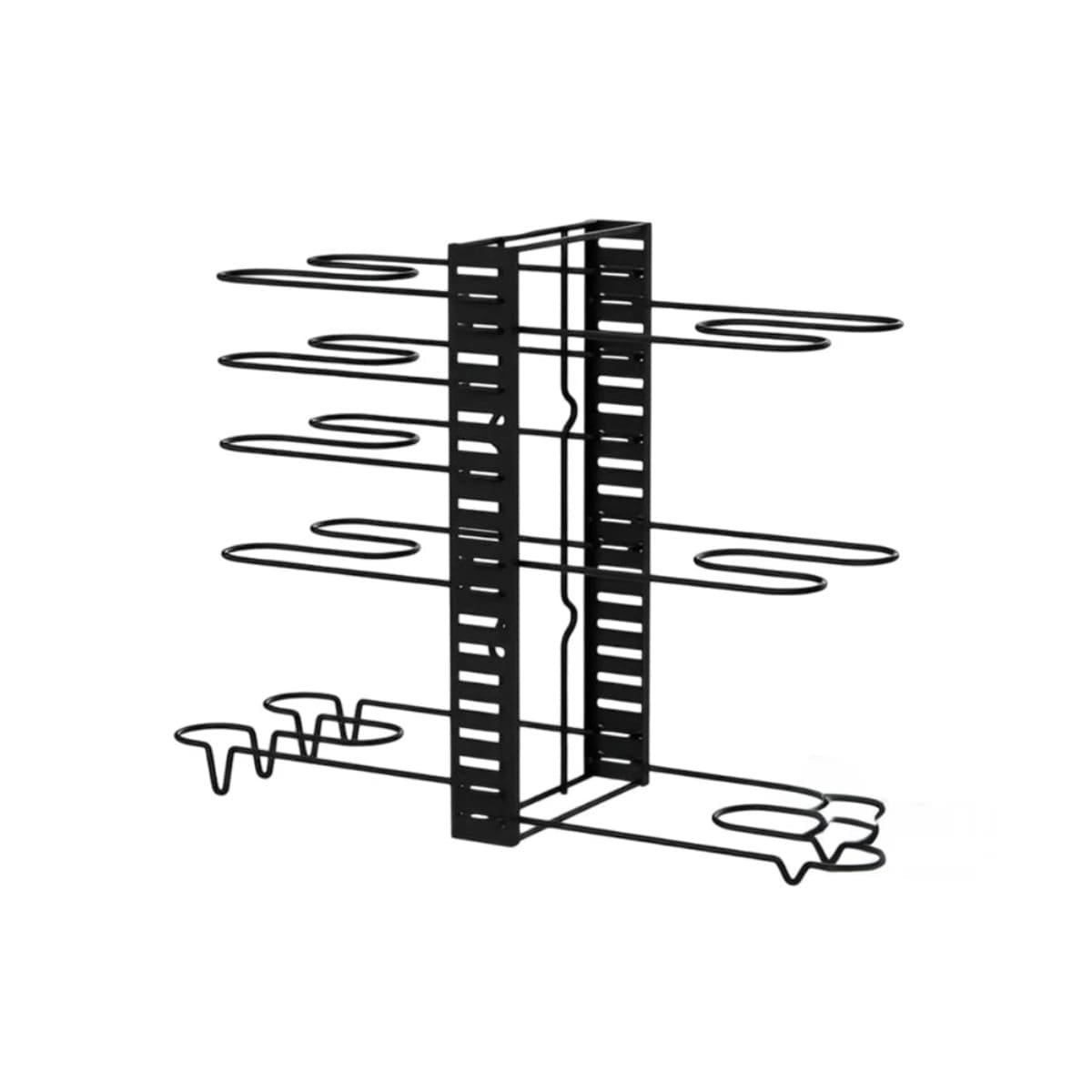 PORTA OLLAS NEGRO AJUSTABLE PARA TAPAS Y OLLAS COCINA Y+LIGAS REGALO - 3