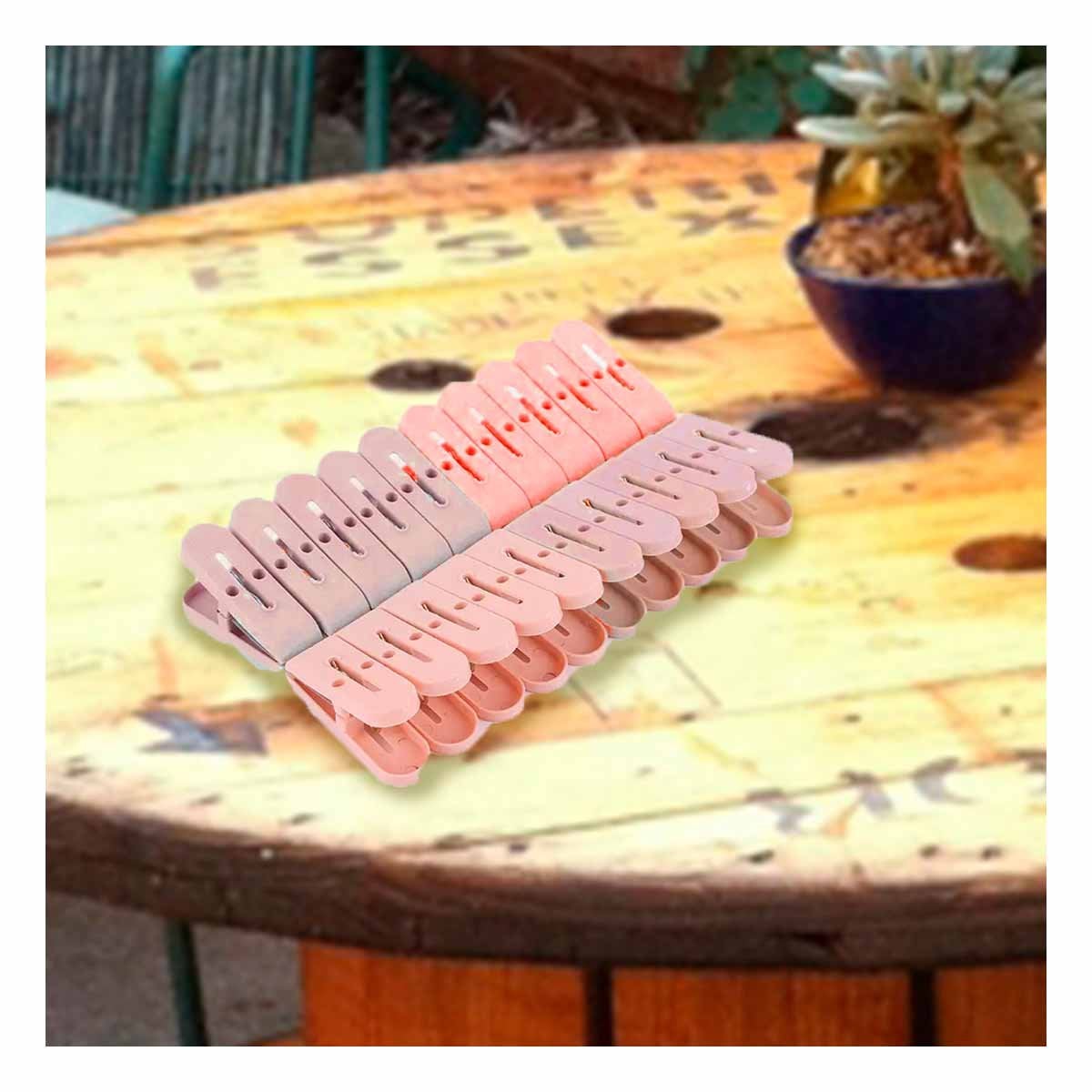 PACK2 ACCESORIO DURABLE ROSADO CLARO REDONDO PARA GANCHOS FACIL DE GUARDAR Y+PAPEL REGALO - 5