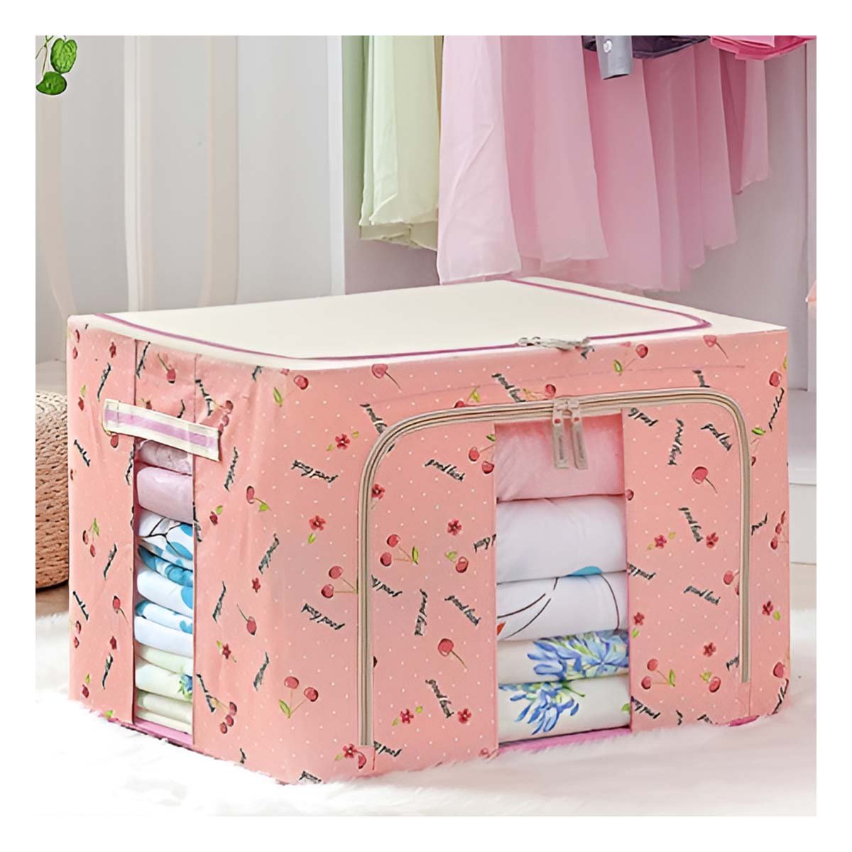 PACK12 COFRE PLEGABLE PARA CASA CON ORGANIZACION SENCILLA Y ENFOQUE DECORATIVO Y+REGALO STICKER - 5