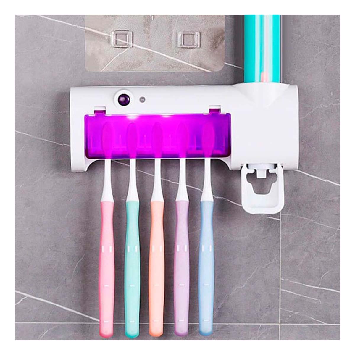 PACK6 ORGANIZADOR BUCAL CON HIGIENE UV Y DISPENSA INTEGRADA Y+REGALO STICKER - 3