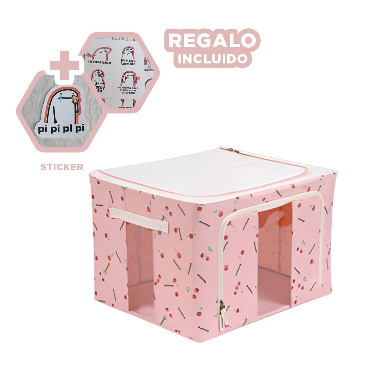 ALMACENADOR PLEGABLE PARA HOGAR CON ORGANIZACION PRACTICA Y ESTILO DECORATIVO YREGALO STICKER - 1