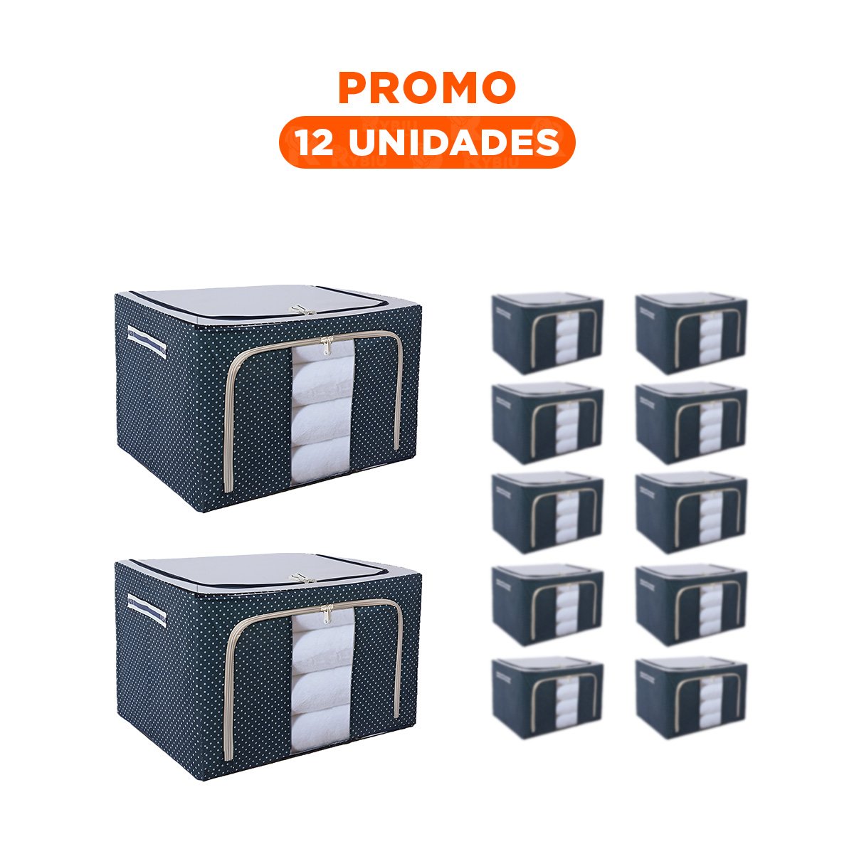 PACK12 ELEMENTO FUNCIONAL PLEGABLE PARA ORGANIZACION DE ROPA Y ACCESORIOS Y+REGALO STICKER - 1
