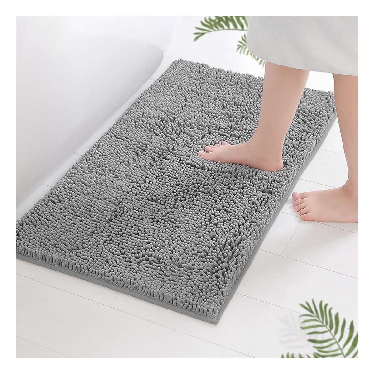PACK4 PROTECTOR RECTANGULAR DE MICROFIBRA 40X60CM COLOR PLOMO CLARO PARA HOGAR MODERNO - 2