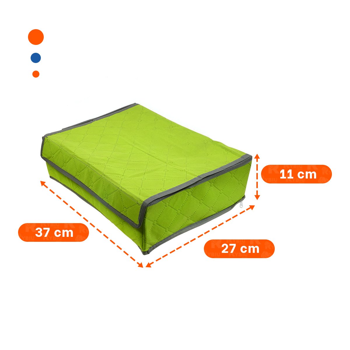 CAJA ORGANIZADORA PARA ROPA INTERIOR 24 DIVISIONES VERDE ORDEN HOGAR PLUS Y+POST IT - 4