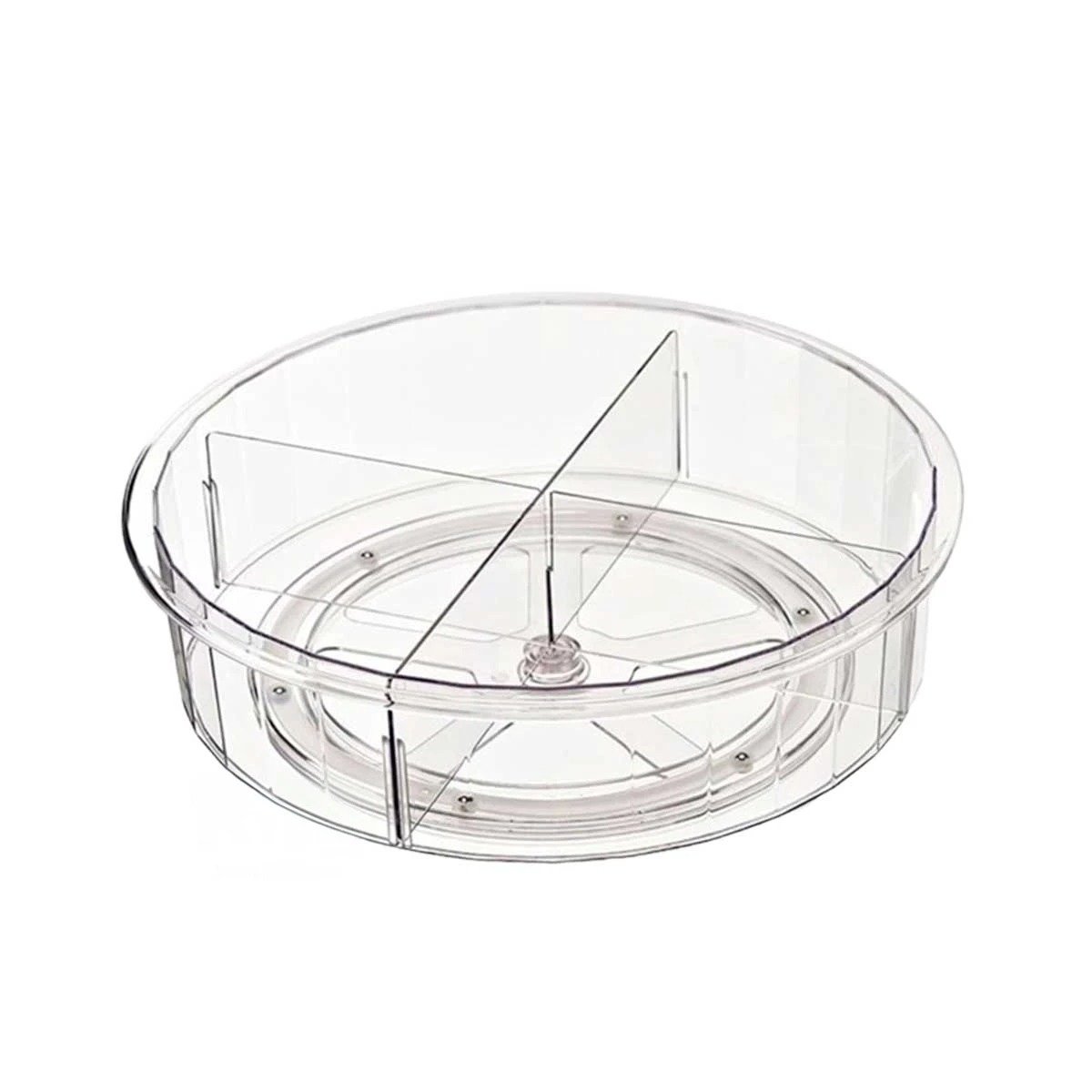 PACK2 PLATO DE COCINA REDONDO GIRATORIO 360 GRADOS CON 4 COMPARTIMIENTOS Y+REGALO STICKER - 2