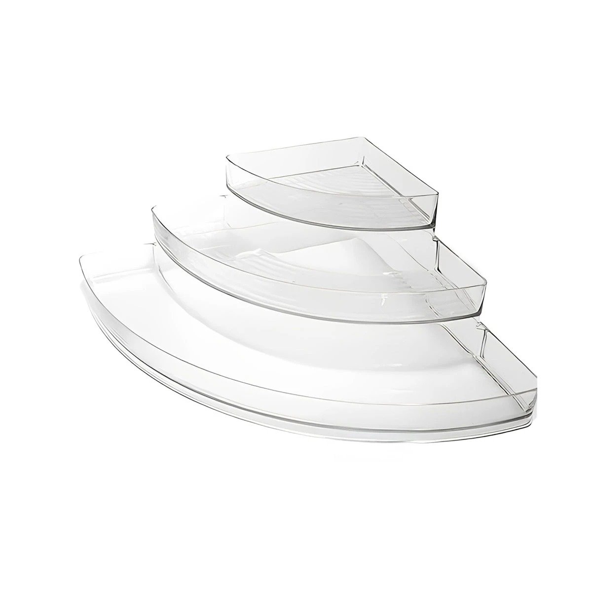 PACK12 CONTENEDOR PARA UTENSILIOS DE ACRILICO TRANSPARENTE 3 NIVELES Y+REGALO STICKER - 2