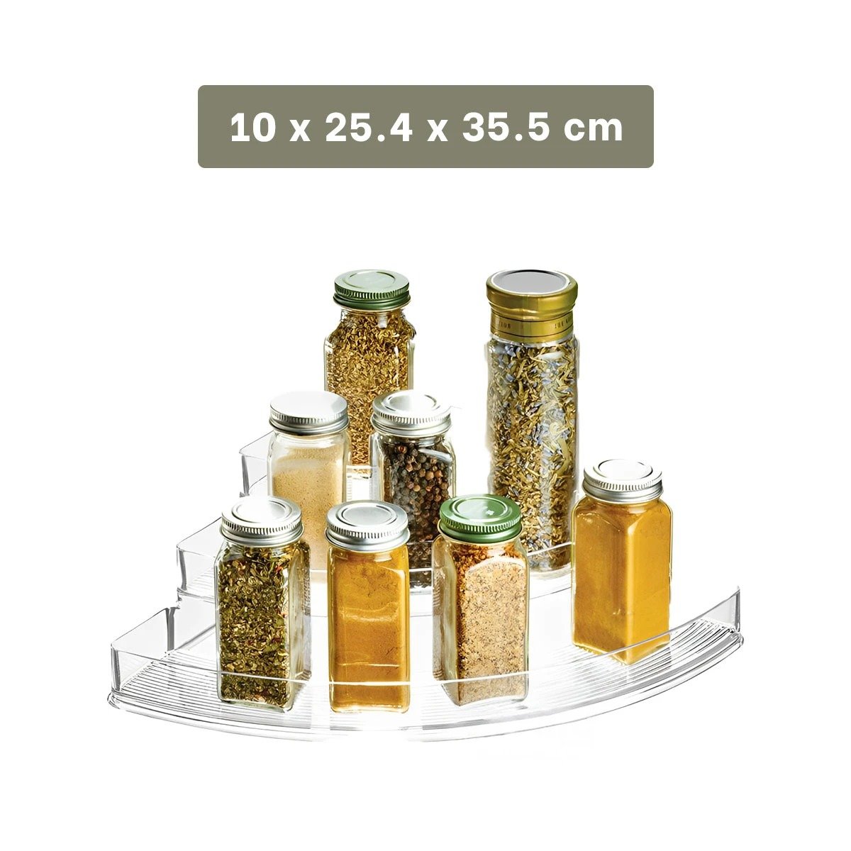 PACK12 CONTENEDOR PARA UTENSILIOS DE ACRILICO TRANSPARENTE 3 NIVELES Y+REGALO STICKER - 4