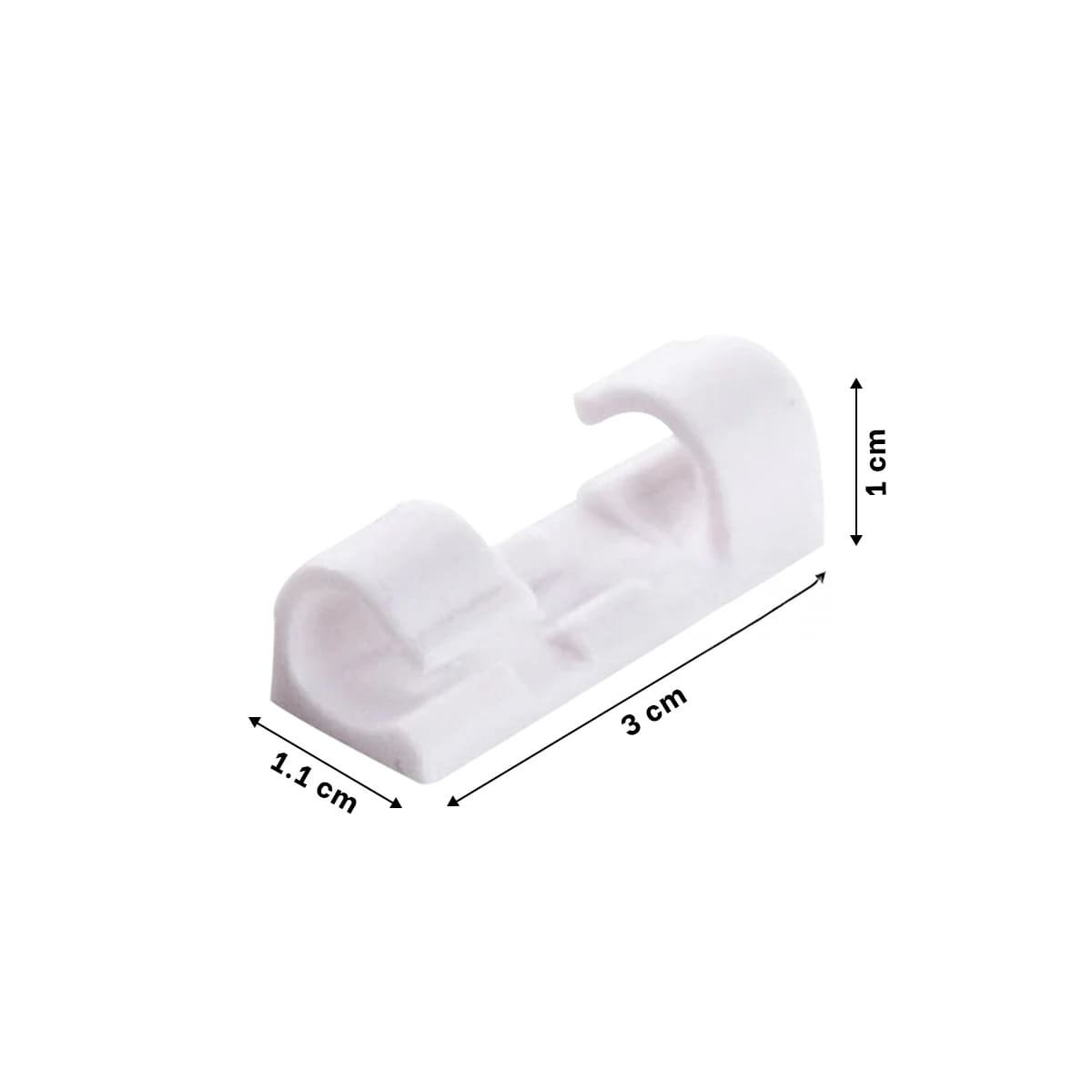 PACK12 FIJADORES PARA GESTION DE CABLES CON SET COLOR BLANCO DE 16 PIEZAS Y+REGALO STICKER - 4
