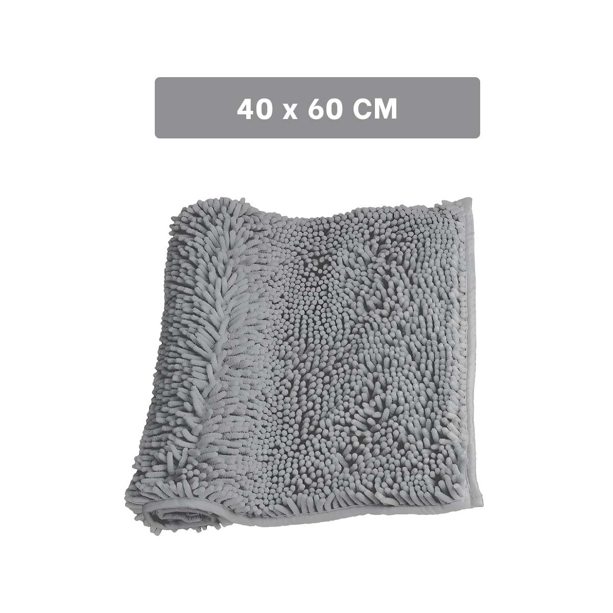 PACK6 PROTECTOR RECTANGULAR DE MICROFIBRA DECORATIVO 40X60CM PLOMO CLARO YPAPEL REGALO - 4