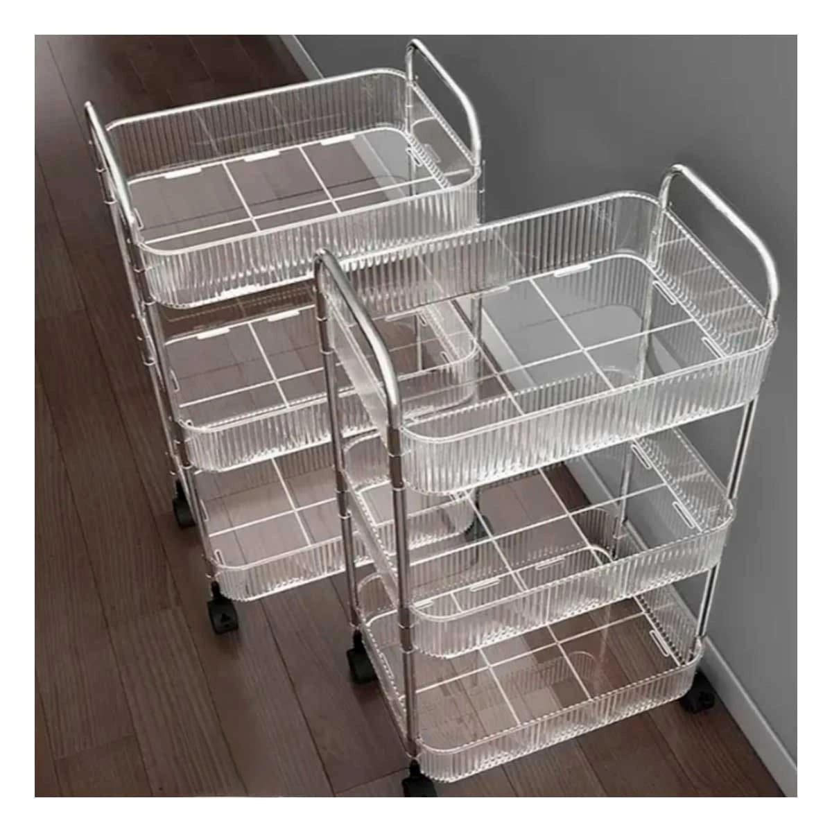 PACK2 CARRO ORGANIZADOR DE ACRILICO PARA UTENSILIOS DE COCINA YREGALO STICKER - 5