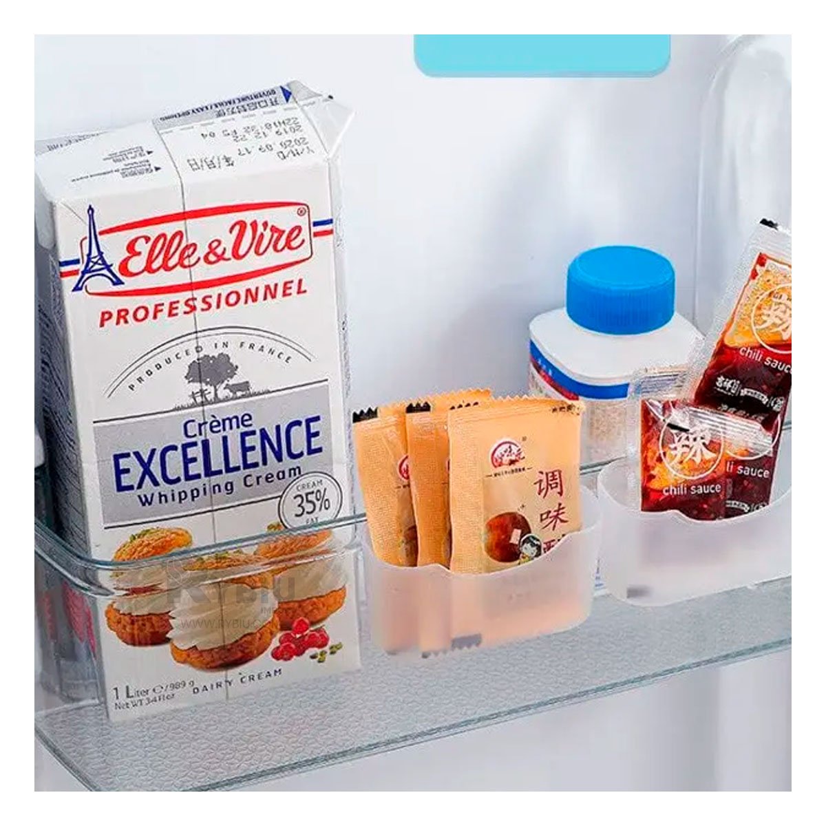 PACK12 ORGANIZADOR VISUAL TRANSPARENTE DE ALMACENAMIENTO SET DE 4 Y+PAPEL REGALO - 5