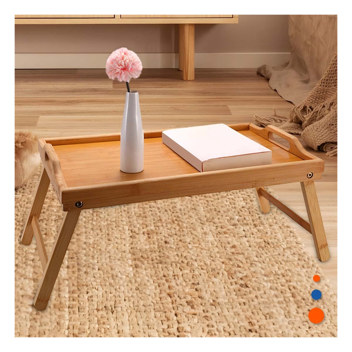 APOYO PLEGABLE PARA CASA EN COLOR MOSTAZA CON ESTILO HOGAR MODERNO - 2