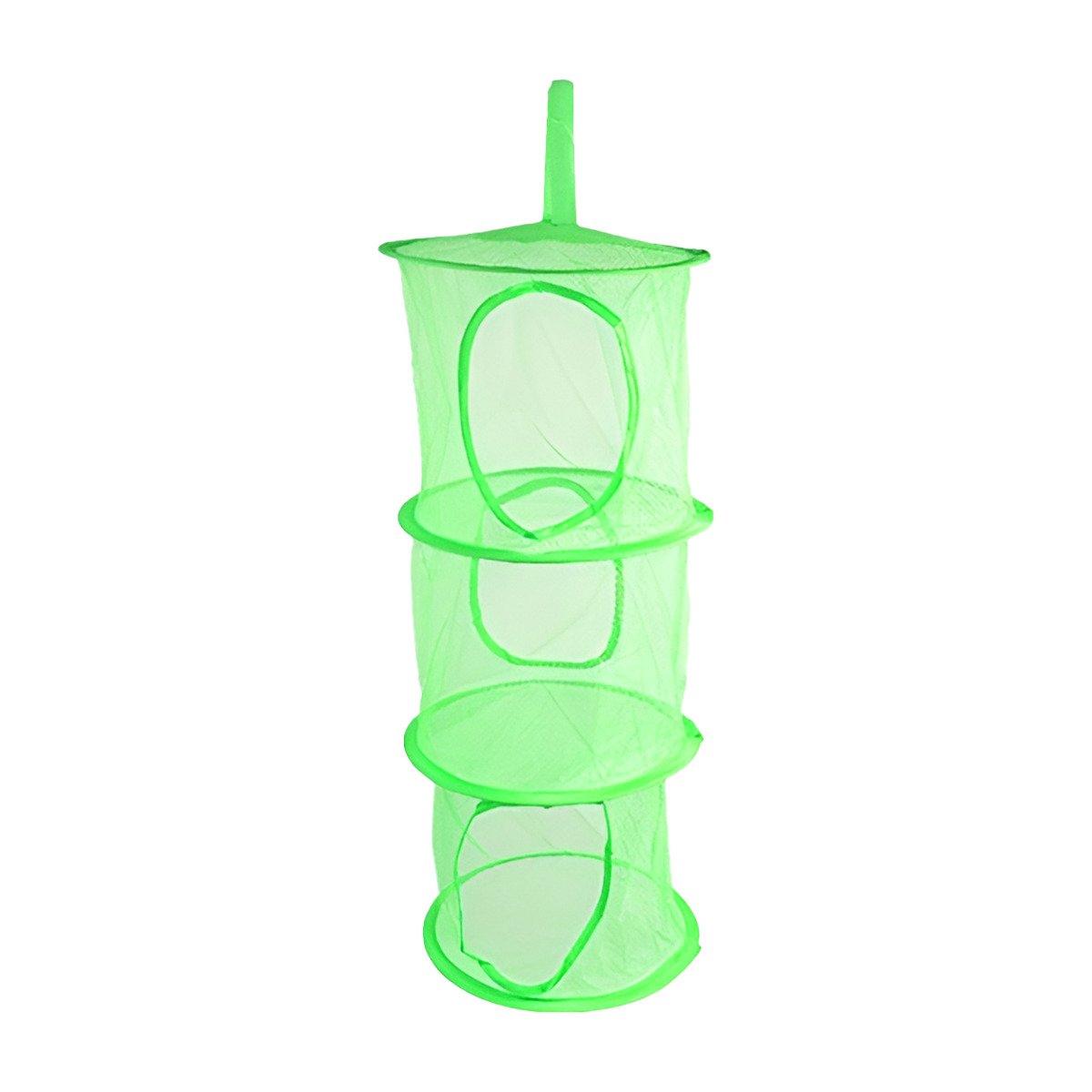 PACK4 UNIDAD COLGANTE TIPO RED 3 NIVELES VERDE PRACTICA PARA ESPACIOS PEQUENOS Y+PAPEL REGALO - 3