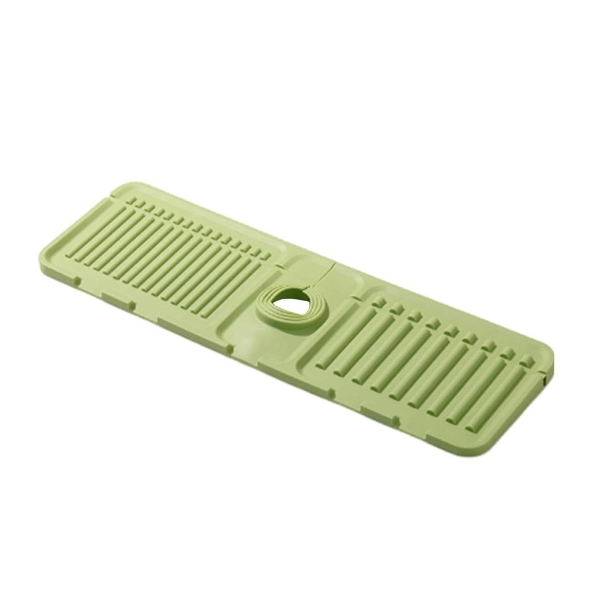 BASE DE DRENAJE PARA LAVADERO DE SILICONA CON RAYAS VERDE CLARO USO DOMESTICO YREGALO STICKER - 3