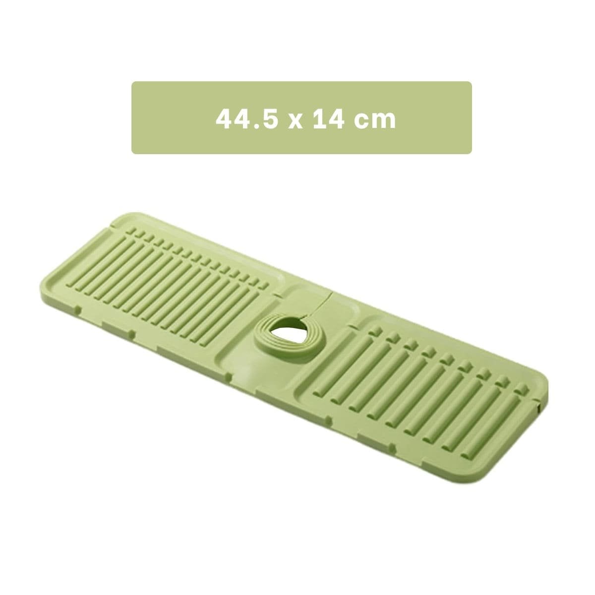 BASE DE DRENAJE PARA LAVADERO DE SILICONA CON RAYAS VERDE CLARO USO DOMESTICO YREGALO STICKER - 4