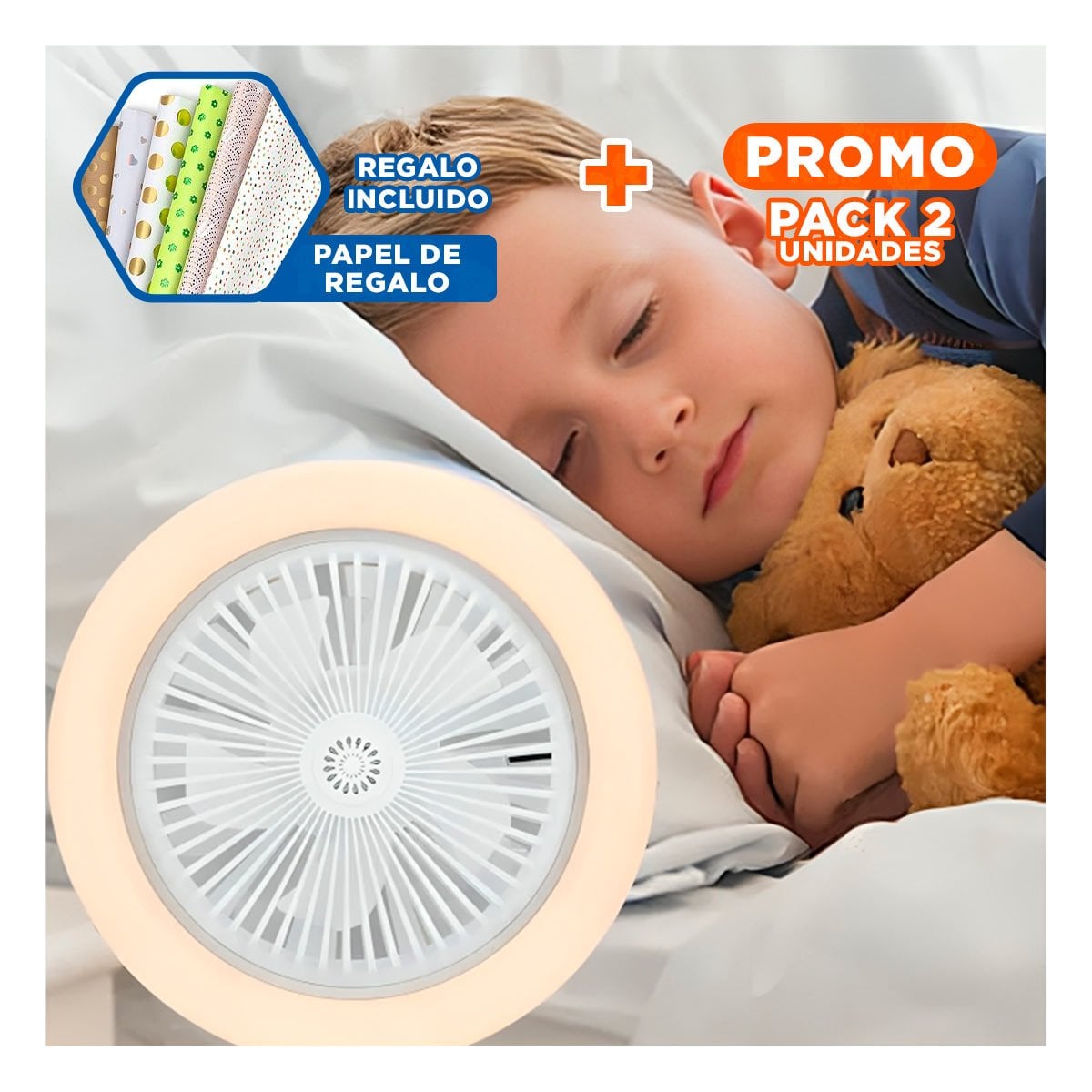 PACK2 BOMBILLA LUZ LED 30 W E27 E26 CON CONTROL REMOTO BLANCO PARA DORMITORIO Y+PAPEL REGALO - 1