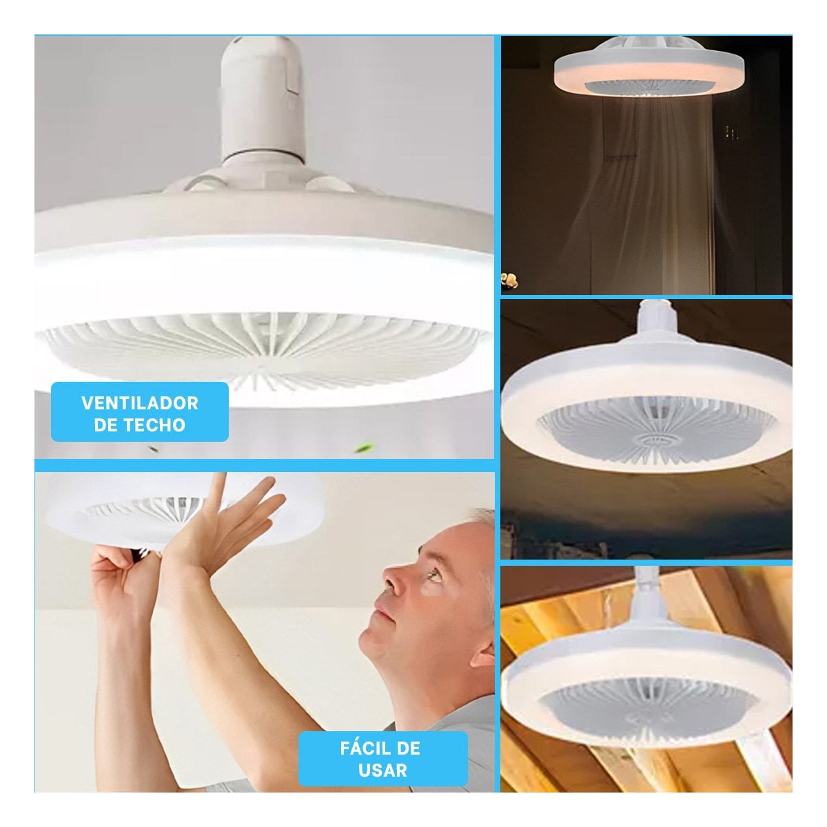 PACK2 BOMBILLA LUZ LED 30 W E27 E26 CON CONTROL REMOTO BLANCO PARA DORMITORIO Y+PAPEL REGALO - 3