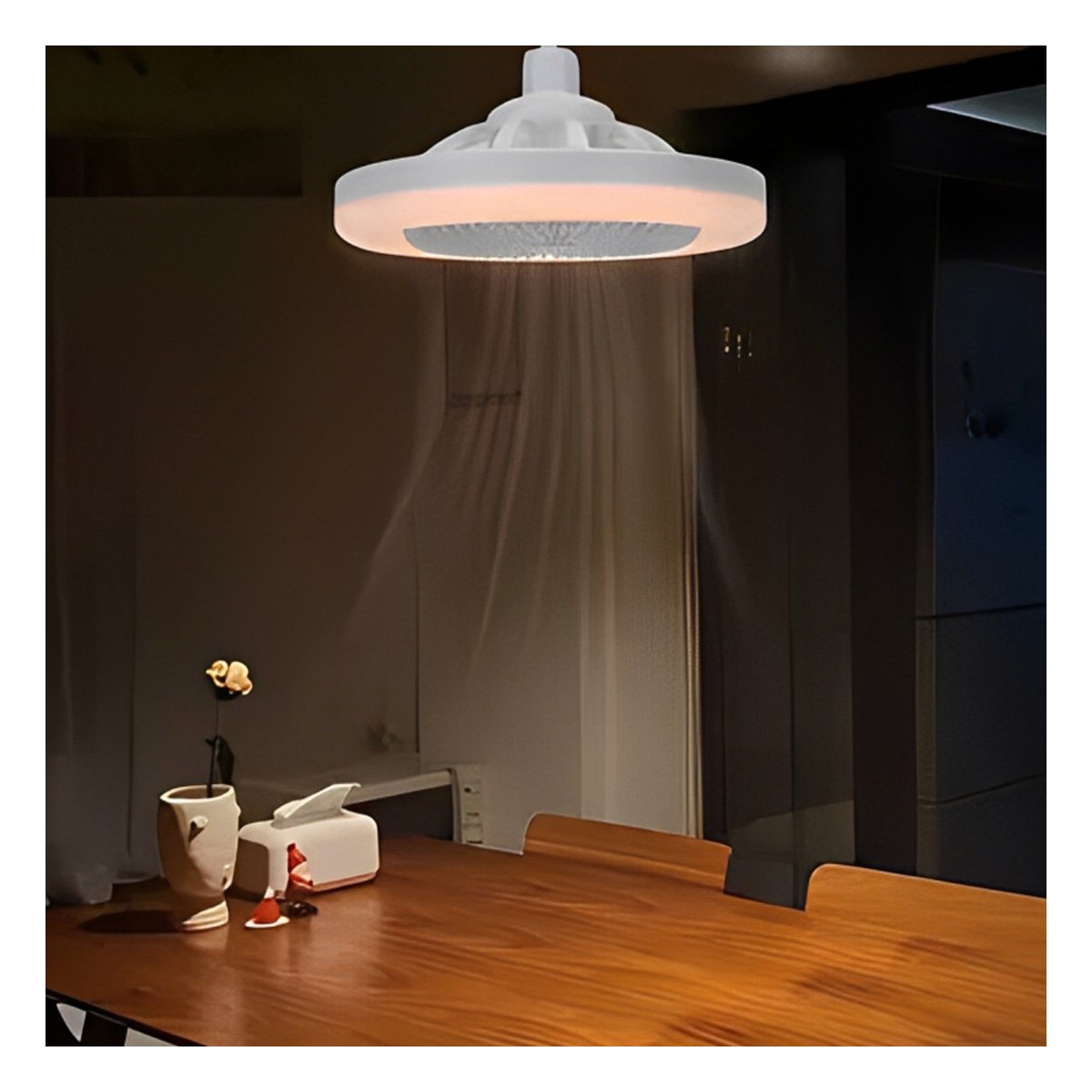 PACK2 ILUMINACION LUZ LED 30 W E27 E26 CON CONTROL REMOTO BLANCO HABITACION Y+REGALO STICKER - 3