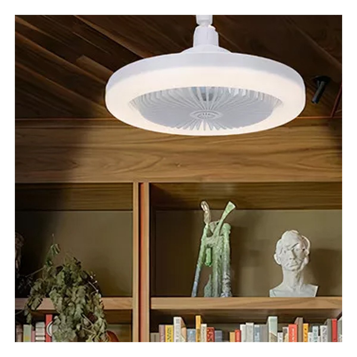 PACK6 ILUMINACION MODERNA LED 30 W E27 E26 CON CONTROL REMOTO BLANCO HABITACION Y+PAPEL REGALO - 2