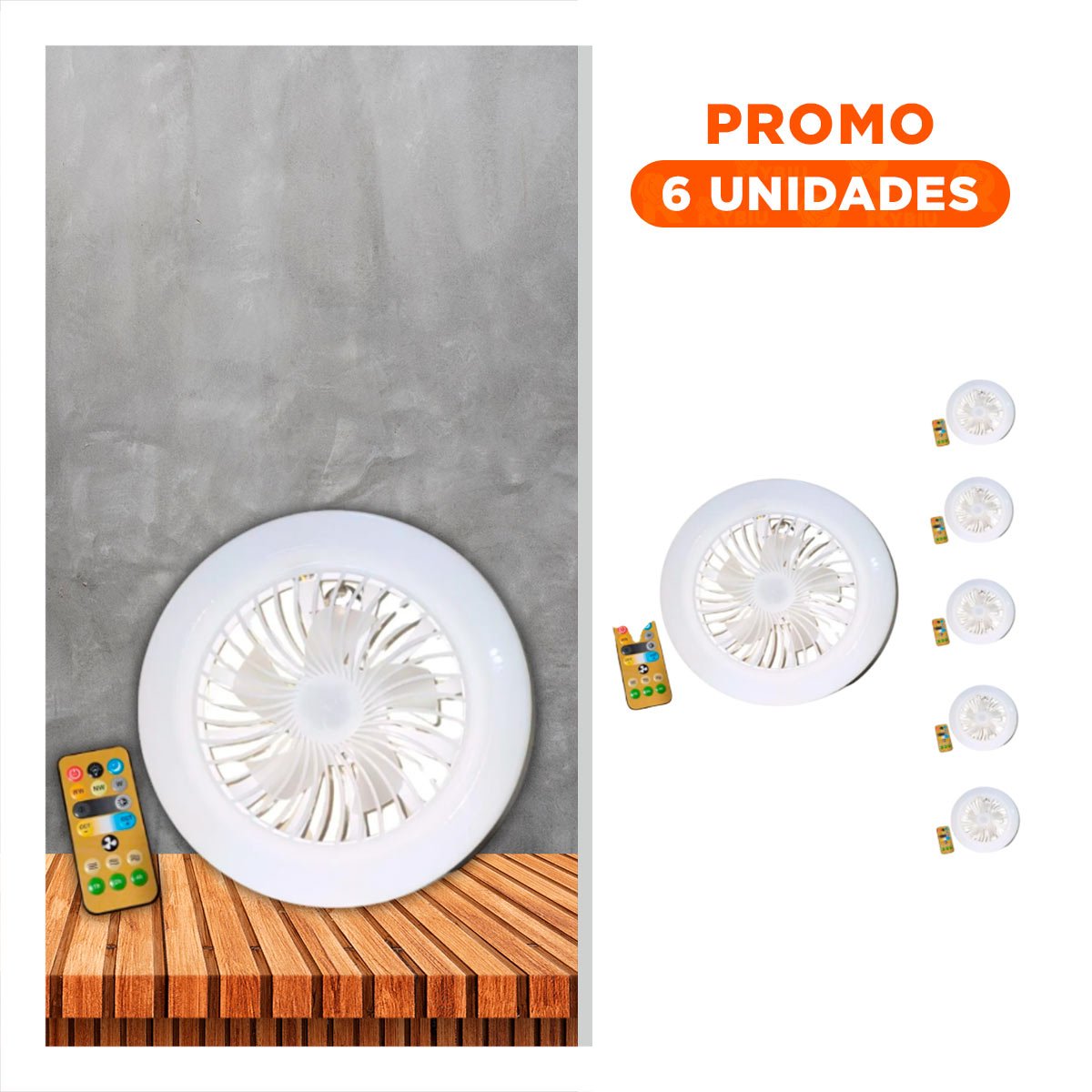 PACK6 BOMBILLA MODERNA LED 30 W E27 E26 CON CONTROL REMOTO BLANCO PARA DORMITORIO - 1