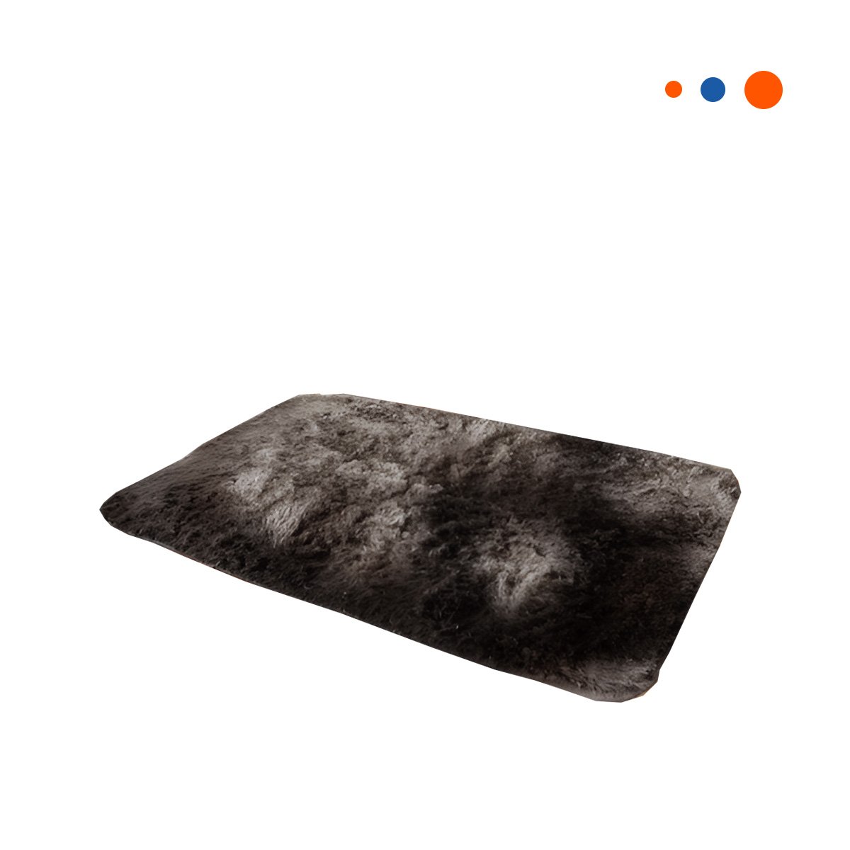 PACK4 ALFOMBRA MARRON Y CREMA CON TEXTURA PELUCHE RECTANGULAR 40X60CM YPAPEL REGALO - 3