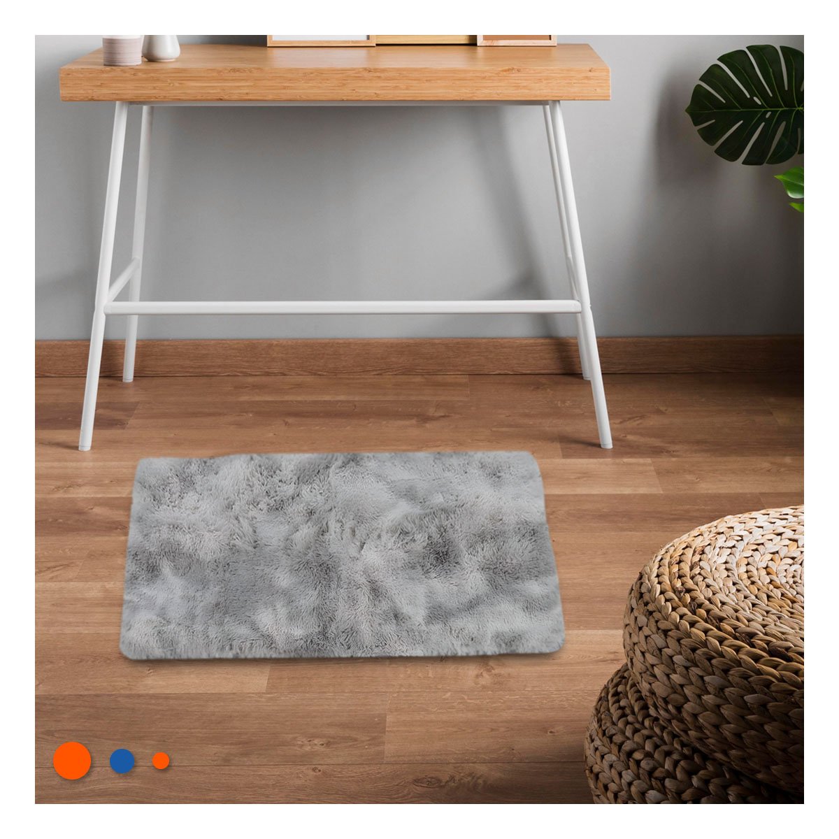 PACK12 BASE DE PELUCHE RECTANGULAR DIMENSIONES 40X60CM PLOMO YPAPEL REGALO - 5