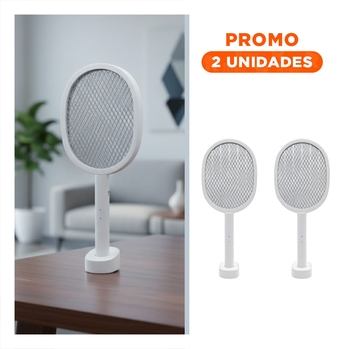 PACK2 INSTRUMENTO ELECTRICO MOSQUITERA CON BASE PARA USO PRACTICO - 1
