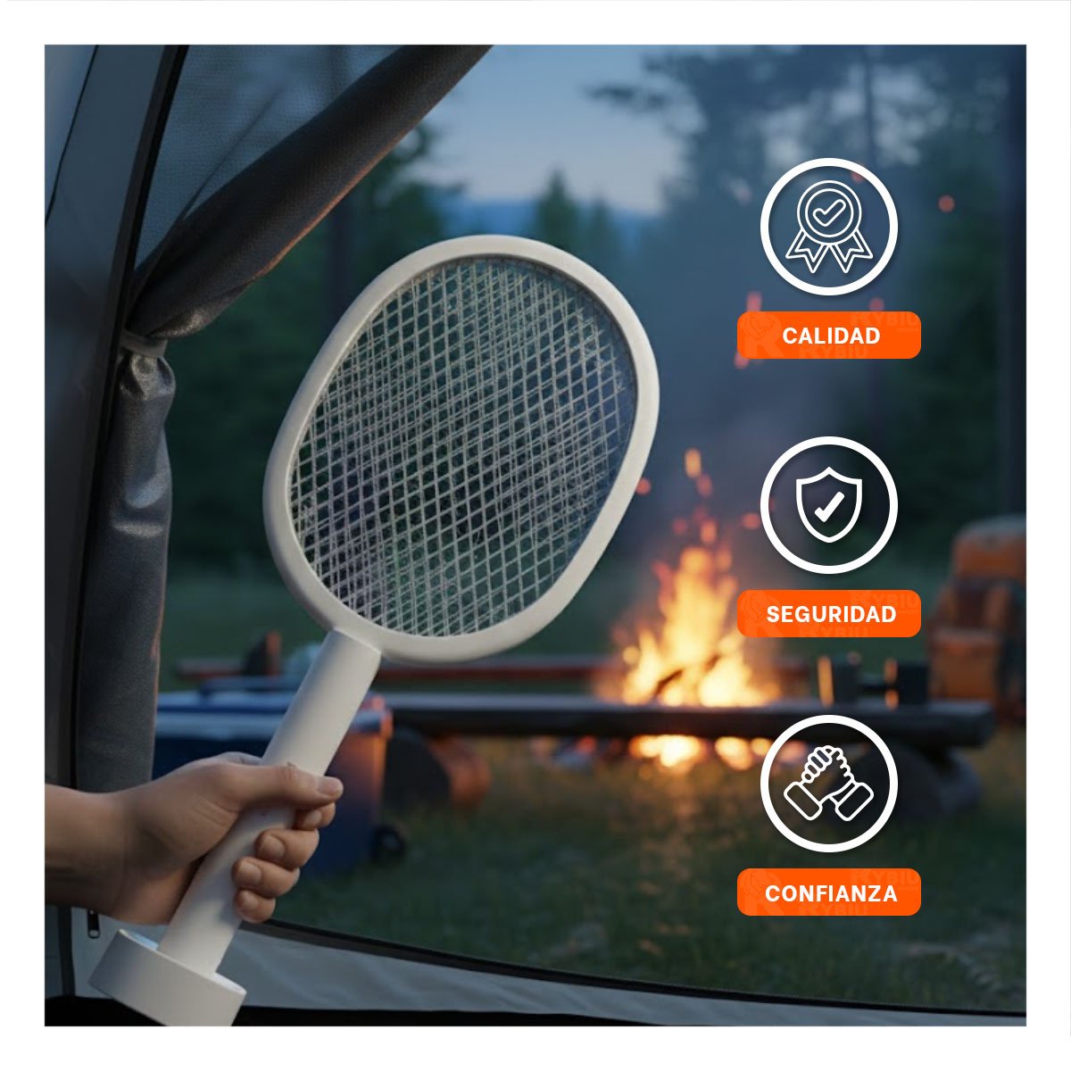 PACK2 INSTRUMENTO ELECTRICO MOSQUITERA CON BASE PARA USO PRACTICO - 5