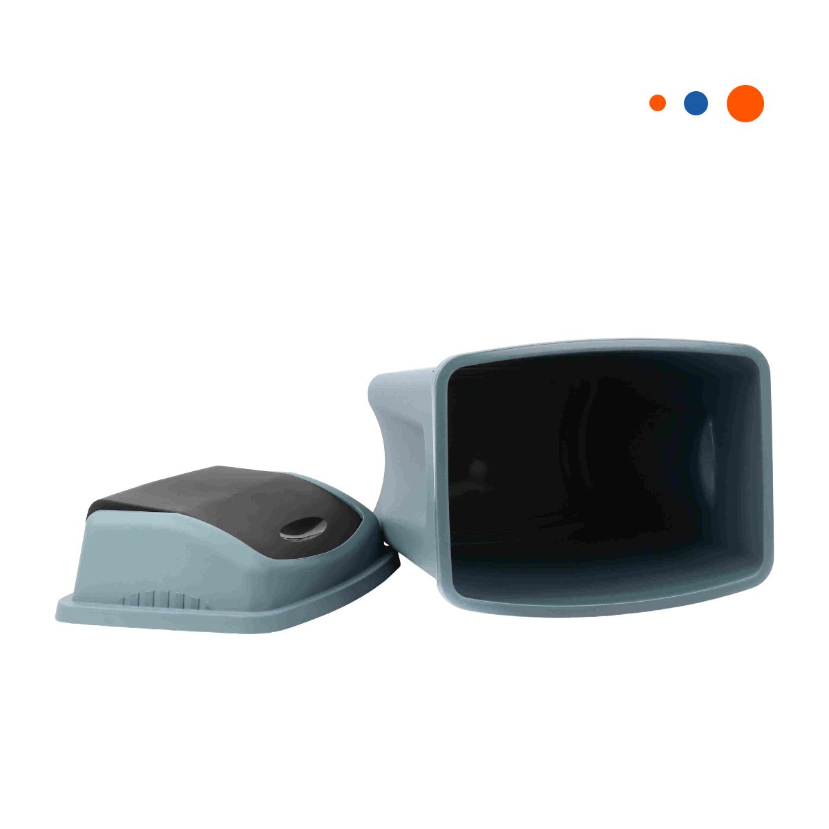PACK4 TACHO VAIVEN PARA BASURA CON TAPA AZUL Y CAPACIDAD ESTABLE 10L YPAPEL REGALO - 3