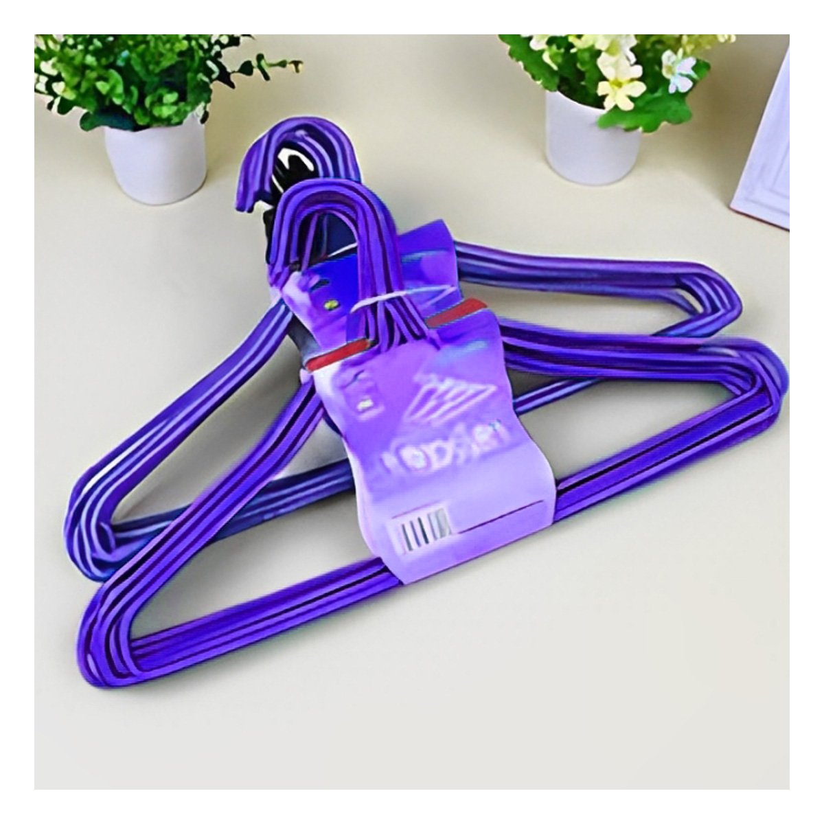 PACK2 BARRA PARA GUARDAR ROPA EN CLOSET INFANTIL 10 PIEZAS 29X19CM MORADO Y+PAPEL REGALO - 2