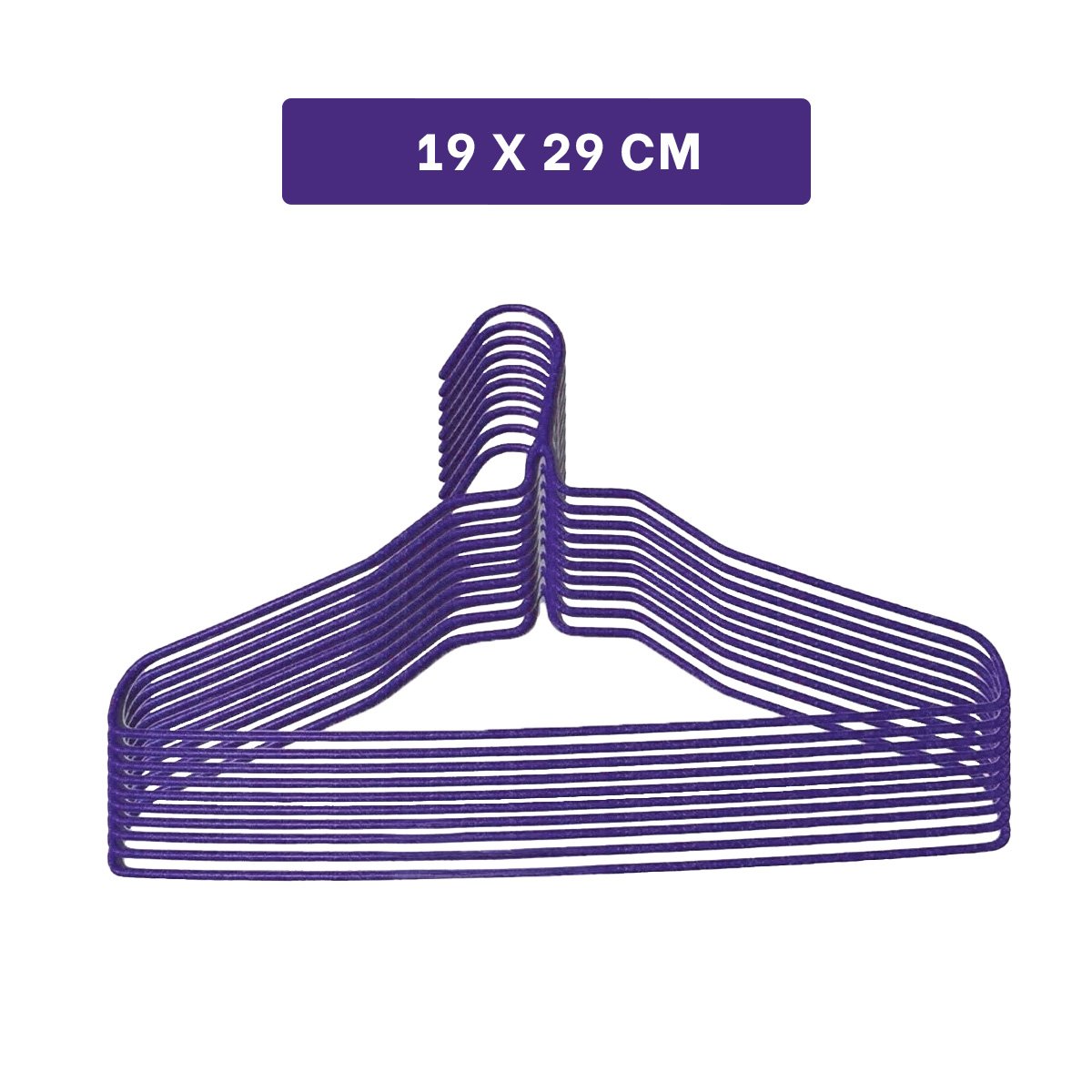 PACK2 BARRA PARA GUARDAR ROPA EN CLOSET INFANTIL 10 PIEZAS 29X19CM MORADO Y+PAPEL REGALO - 4