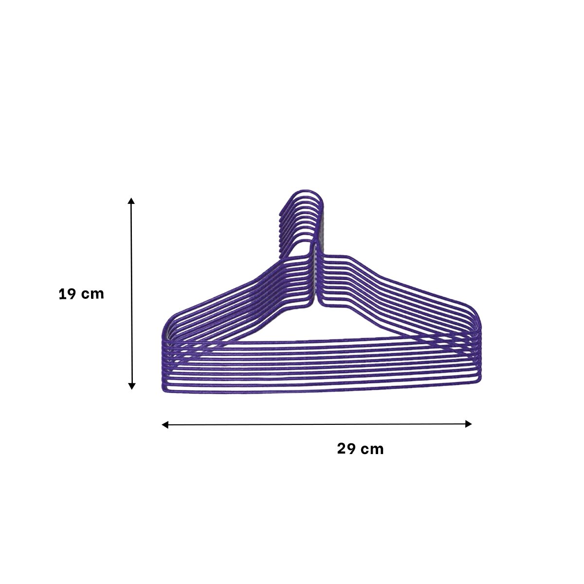 GANCHO PARA ORGANIZAR UNIFORMES INFANTILES 10 PIEZAS 29X19CM MORADO Y+LIGAS REGALO - 4