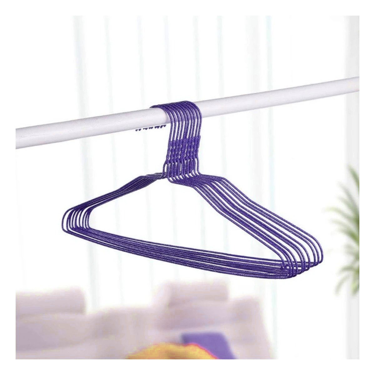 PACK6 ESTRUCTURA PARA MANTENER ORDEN VESTIDOS INFANTILES 10 PIEZAS 29X19CM MORADO - 2