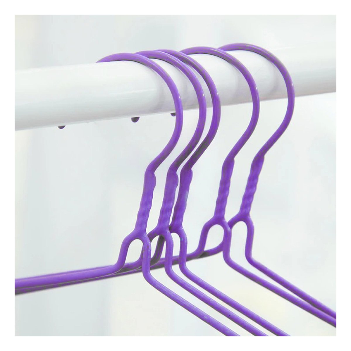 PACK6 ESTRUCTURA PARA MANTENER ORDEN VESTIDOS INFANTILES 10 PIEZAS 29X19CM MORADO - 3