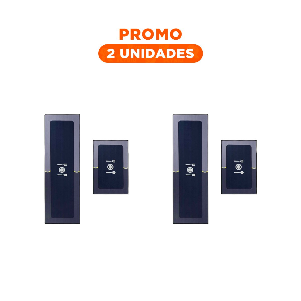 PACK2 TAPETE ANTIDESLIZANTE DE PISO PARA COCINA Y AMBIENTES DE USO FRECUENTE AZUL - 1