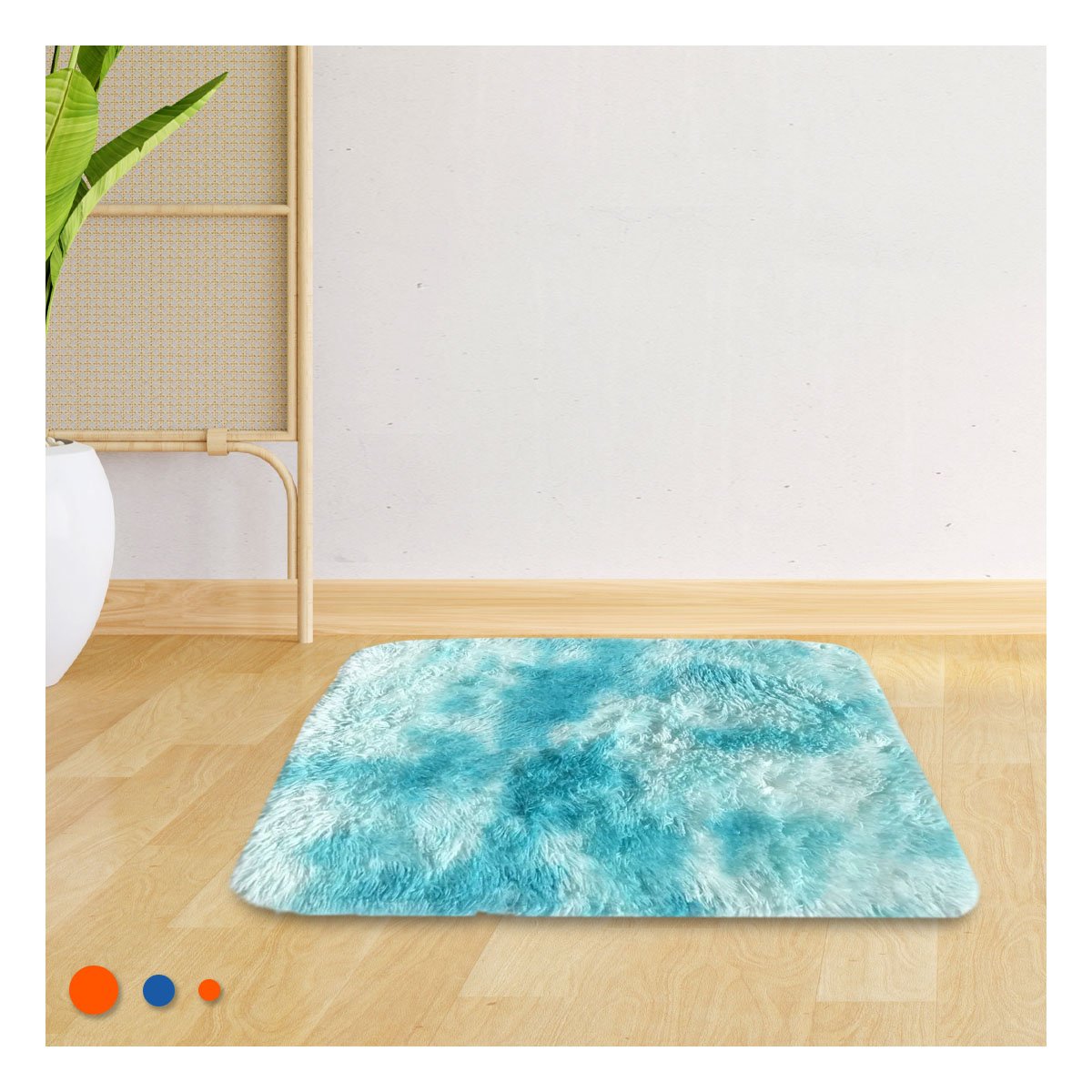 PACK12 BASE DE PELUCHE RECTANGULAR DIMENSIONES 40X60CM CELESTE Y BLANCO YPAPEL REGALO - 5