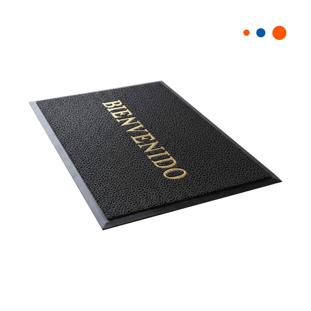 PACK4 FELPUDO RECTANGULAR BIENVENIDO PLOMO PARA DECORAR ENTRADA Y SALA Y+PAPEL REGALO - 3