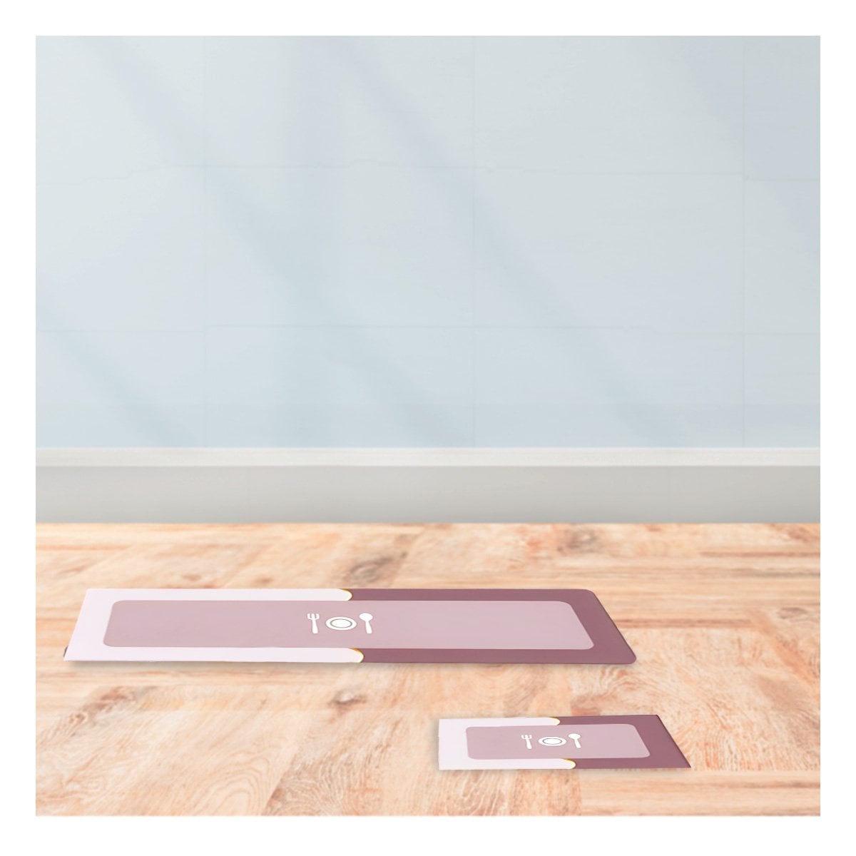MAT DE PISO ANTIDESLIZANTE PARA COCINA Y ZONAS DEL HOGAR ROSADO Y+REGALO STICKER - 5