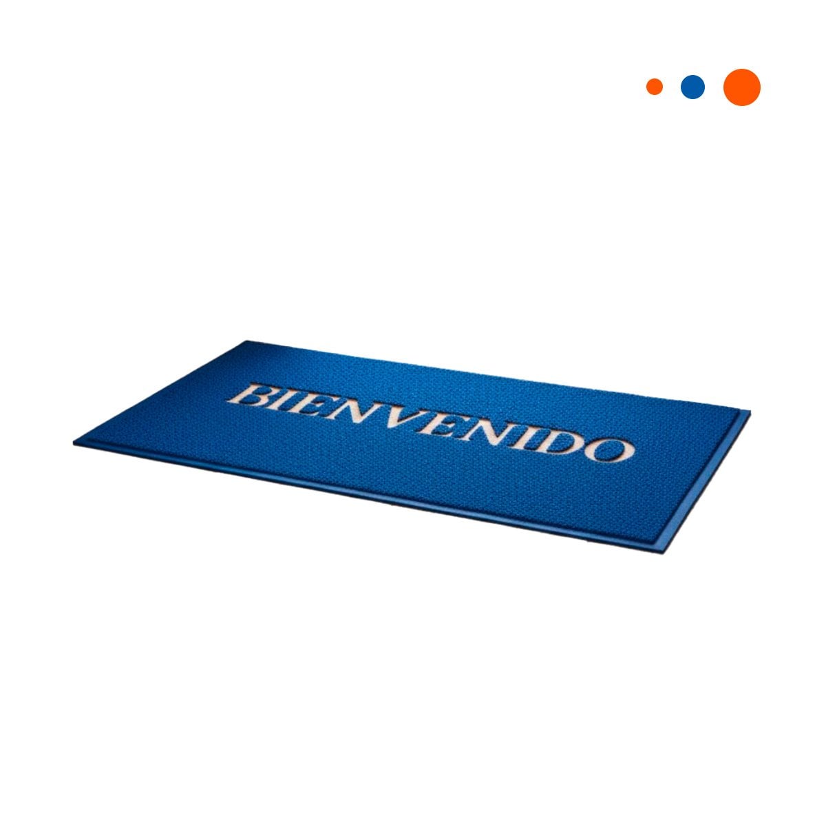 PACK4 ALFOMBRA RECTANGULAR BIENVENIDO NEGRO MODERNA Y COMODA PARA RECIBIDORES Y+PAPEL REGALO - 3