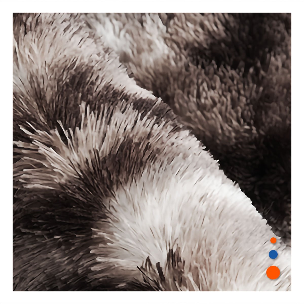 PACK4 ALFOMBRA DE PELUCHE RECTANGULAR DIMENSIONES 40X60CM EN MARRON Y CREMA - 3
